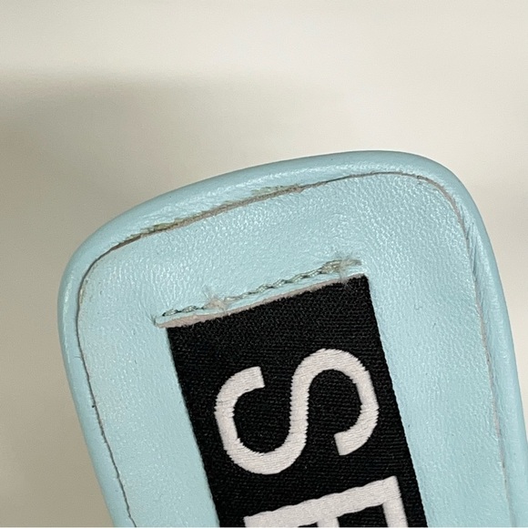 SENSO 7.5 Kendall II Sandals square toe ankle wrap buckle triangle heel - Picture 9 of 14